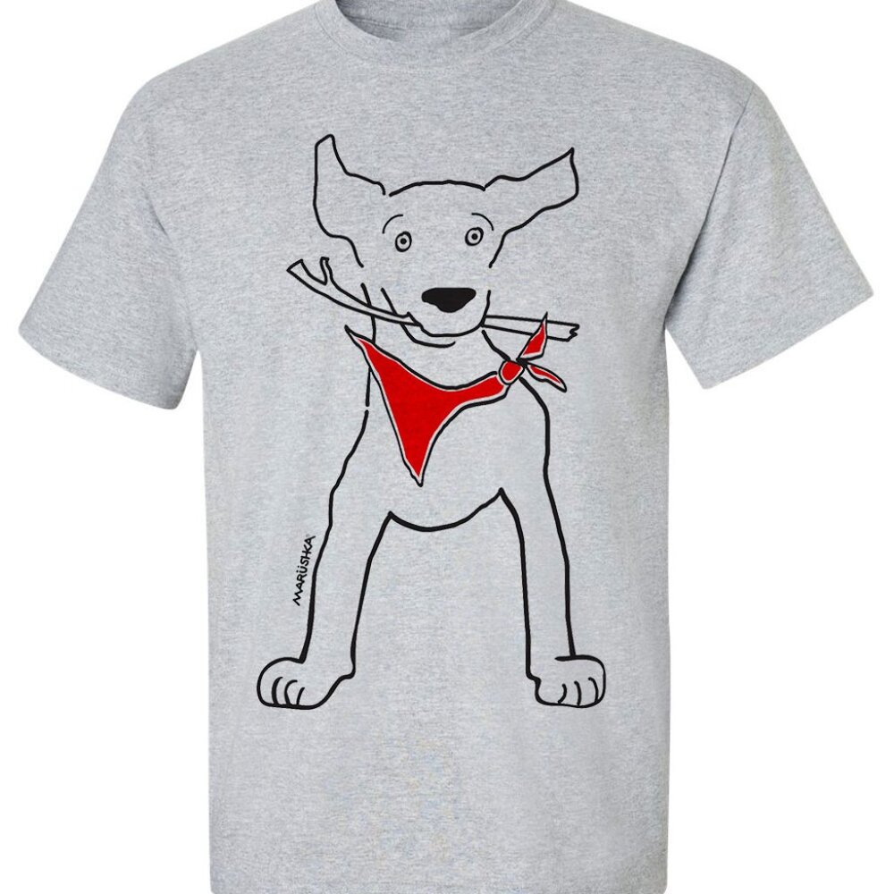 Marushka Hand Printed Fetch Short Sleeve T-Shirt